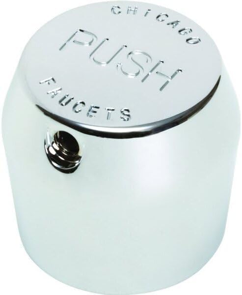 Chicago Faucets, 665-PSHJKCP, MVP Metering Handle with Push Index, Chrome