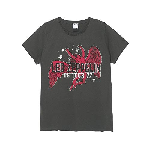 Preisvergleich Produktbild Amplified Led Zeppelin US Tour 77 Icarus Womens T-Shirt (L)