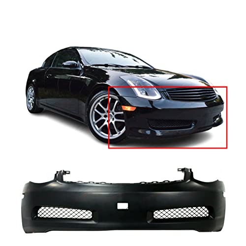 FitParts Compatible With Front Bumper Cover 2003-2007 Infiniti G35 Base Sport Coupe 03-07. New, Primed and Ready for Paint. IN1000122 62022AM825 2004 2005 2006
