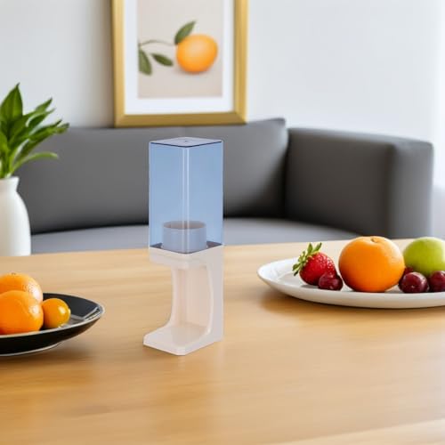 Distributeur de gobelets en ABS robuste avec réservoir PET transparent beige