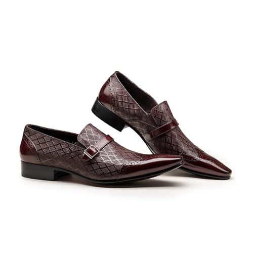 Men Alligator Crocodile Print Oxfords Dress Shoes Business Casual Cap Toe Wingtip Formal Derby Shoes Wedding Prom Tuxedo Shoes Loafers