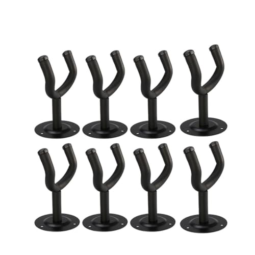 VANZACK 8Pcs Guitar Hook Hangers Round Shape Wall Mount Instrument Holders for All Guitars Easy Installation for Violins and Bass present for Music Lovers