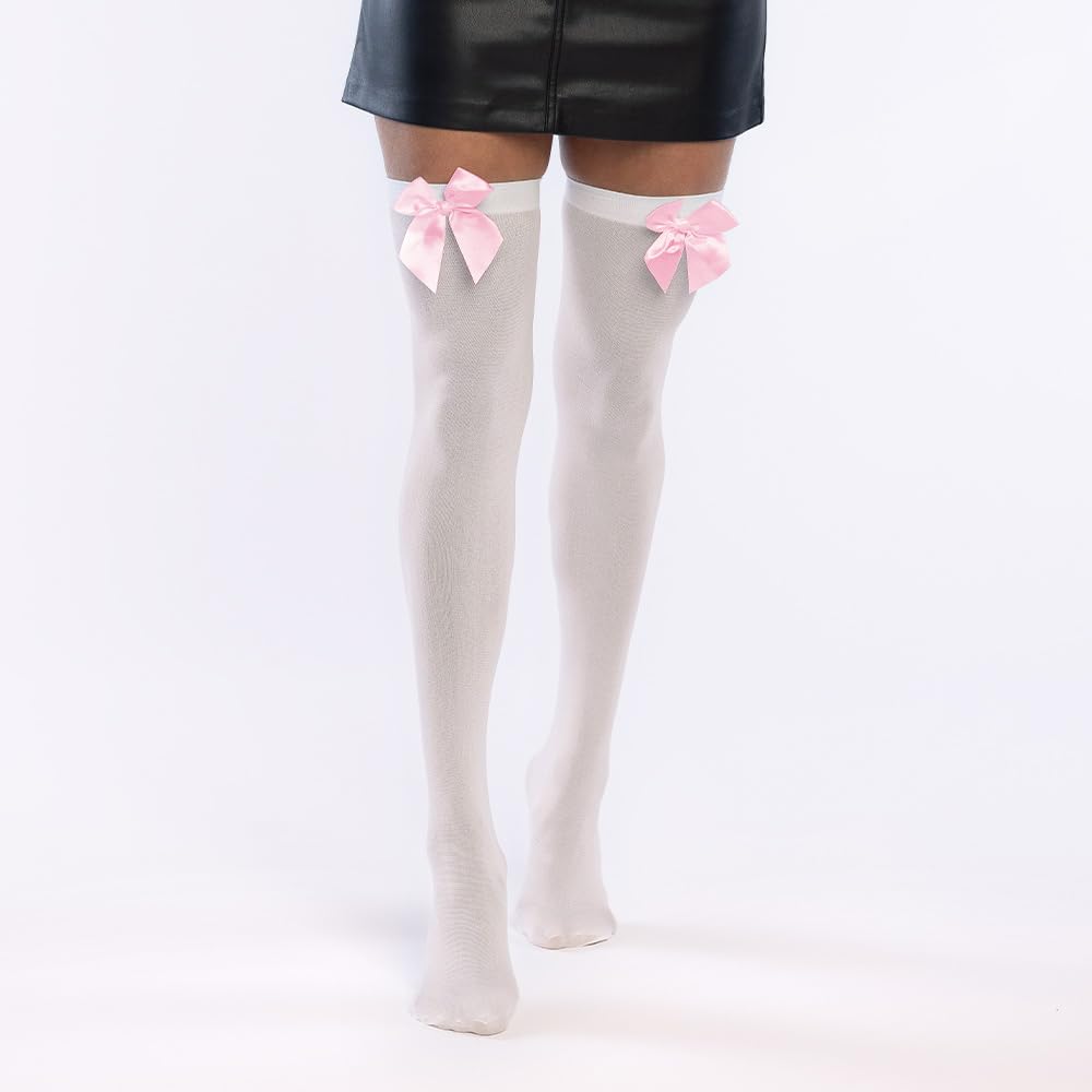 Boland - Over-the-knee with Bow, Hold-Up Stockings for Carnival, Theme Party and Halloween