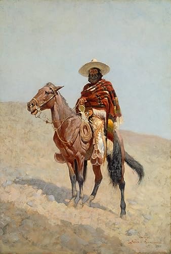 Tableau un vaquero mexicain Frederic Remington poster 60x90cm