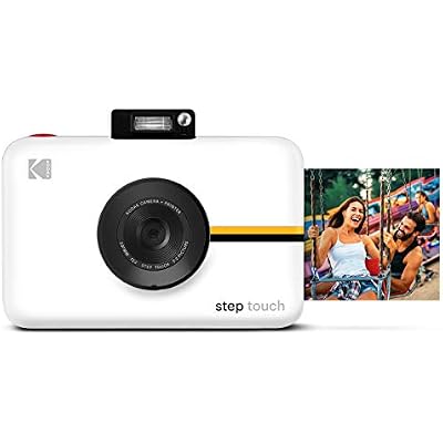 Kodak Step Touch | 13MP Digital Camera & Instant Printer with 3.5 LCD Touchscreen Display, 1080p HD Video - Editing Suite, Bluetooth & Zink Zero Ink Technology | White