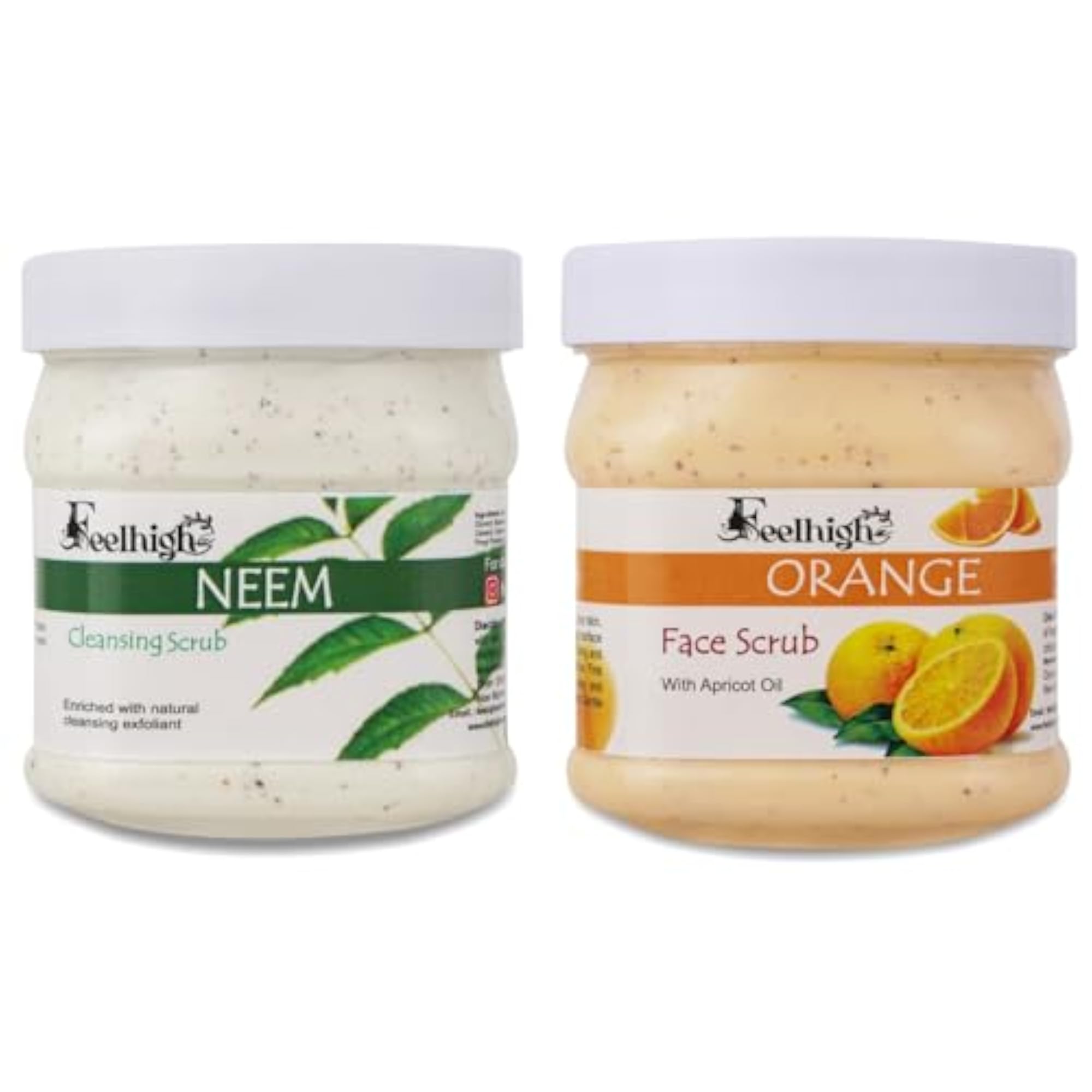 Neem & Orange Scrub, Deep Cleansing Face & Body, 500ml