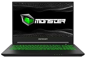 Monster Abra A5 V17.1.1 15.6 Zoll 144Hz Gaming Laptop, Intel i5-11400H-2,70GHz Turbo Boost 4,5GHz, NVIDIA GeForce RTX3050 Max P, 16GB RAM, 1TB M2 SSD, Windows 11, Rucksack geschenkt(English Keyboard)