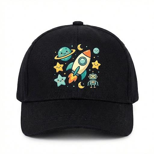 Printed Kids Baseball Cap for Boys & Girls | Adjustable Kids Cap, Summer Unisex Hat for Sun Protection Sporty Outdoor Play (2–12 Years)-image-8