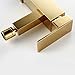 Bathroom Faucet Brass Square Style Gold Finish Bidet Single Lever Mixer Water Tap Bidet Fitting Taps