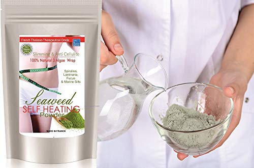 Fizzing Detox Inch- Loss and Weight Control Mud Body Wrap ● Self-Heating Seaweed 100% Natural Powder 200g - Afbeelding 5