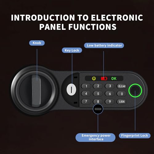 Boîte biométrique à empreintes digitales et lumière à induction - 4