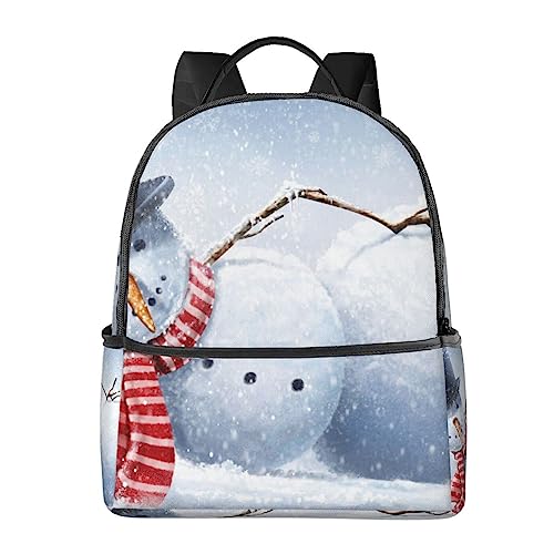 Sac à dos de voyage imprimé Noël pour le travail et le sport noir