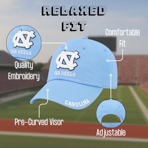 Gorra ajustable oficial UNC Tar Heels azul miniatura 5