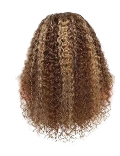 1 szt. Blond głęboka fala 30 cali 13x4 HD koronkowa peruka z ludzkich włosów - peruki przodu dla kobiet(24inches)