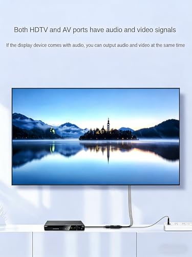 Convertisseur HDMI vers AV RCA - Qualité vidéo stable 1080p PAL/NTSC pour décodeur et moniteur