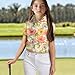 Xpyeesfuen Mushroom Girls's Golf Polo Short Sleeve Collared Lightweight Moisture Wicking Tennis Athletic Print T-Shirts All-Day Comfort