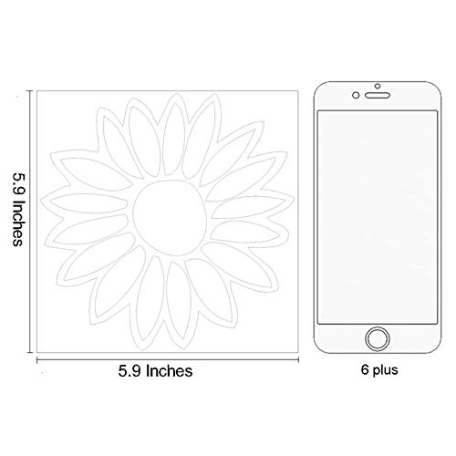 Hungmieh Flower Stickers, Sunflower Decal Bumper Stickers For Laptop, Wall, Car Windows And Truck (Holographic) #TOP4