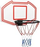 Wall Mounted Basketball Hoop Set with Shatter-Resistant Backboard, Metal Rim and Net – Indoor & Outdoor Basketball System for Home, School or Garage (Multicolour)