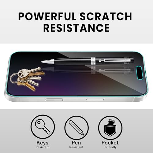 Image of FIRST MART Matte Privacy Tempered Glass for iPhone 17 and iPhone 16 Pro | Anti-Spy, Anti-Glare 9H Screen Protector, Edge-to-Edge, Case-Friendly, Anti-Fingerprint | Pack of 1