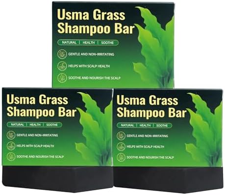 Usman Rounti Amazon.com : Jiaoming Usma Grass Solid Shampoo Bar for Thinning Hair ...