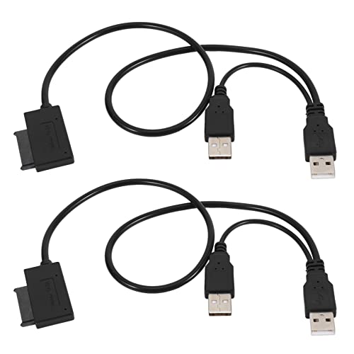 Rastapulz 2 cables ultrafinos USB 2.0 hasta 7 + 6 fuente de alimentación externa para adaptador de ordenador portátil convertidor