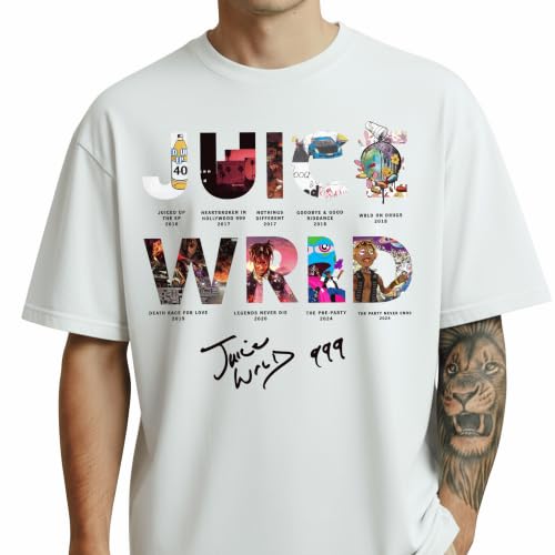 Handmade Vintage 999 Album Era Collage Comfort T-Shirt, Streetwear Style Rap Music Graphic Tee, Retro Hip Hop Unisex Shirt (US, Alpha, Large, Regular, Regular, Adult, White)