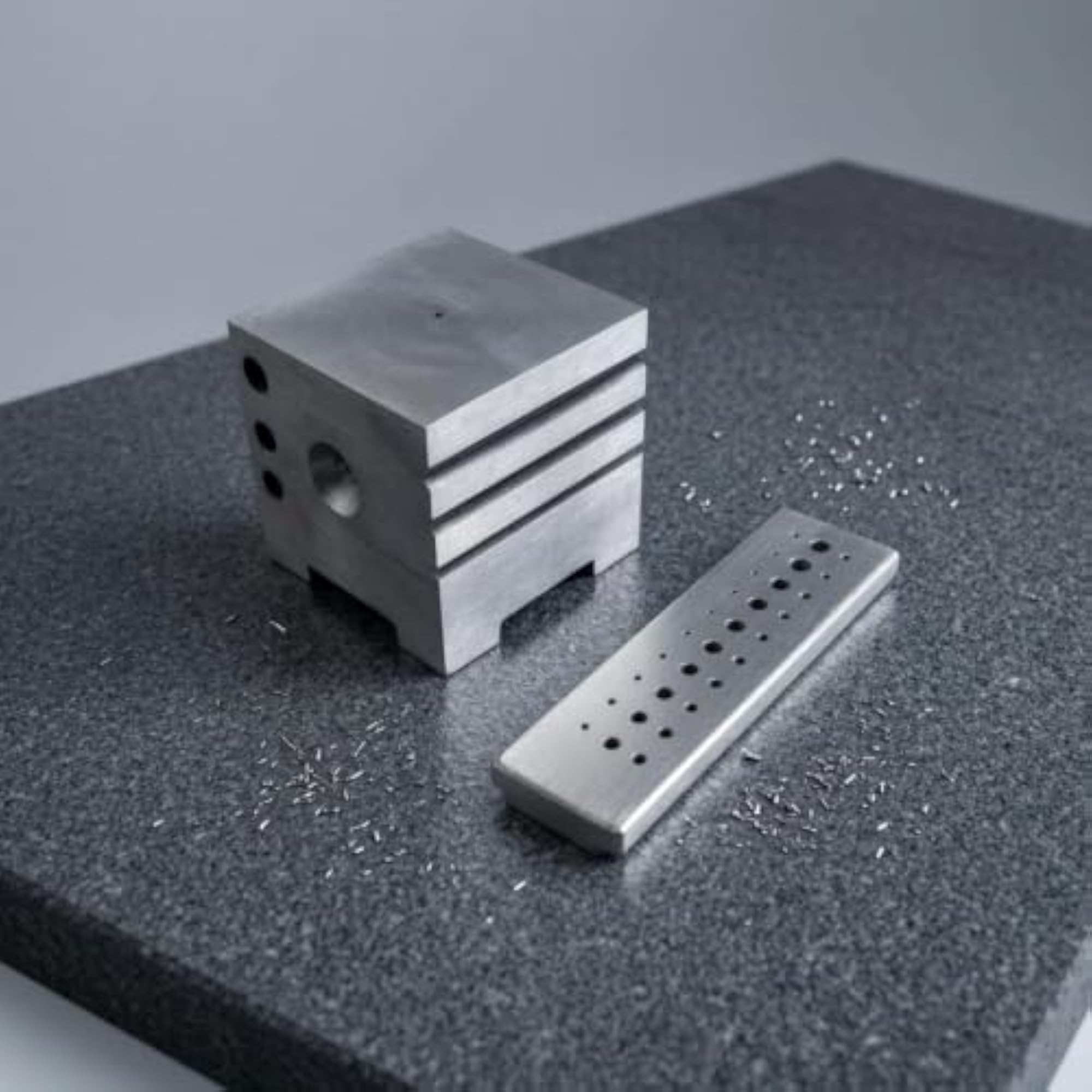 Metallic Finish Steel Watch Repair Block