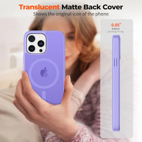 zapica Magnetic for iPhone 14 Pro Max Case, Light Purple - image 7