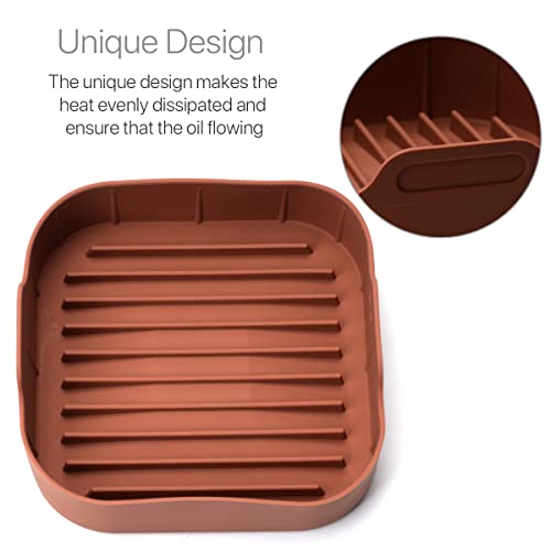 image for VANANA Air Fryer Silicone Pot, Reusable Thickened Food Safe Air Fryers