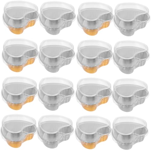 NAMOARLY 30pcs Heart Shaped Cake Molds Dessert Cups Cake Dessert Boxes Muffin Cases for Baking Party Outdoor Activities