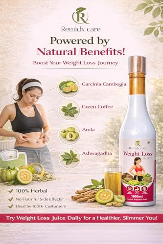 Image of Weight Loss Juice Natural Liquid Drink with Amla Aloe Vera Giloy Harad Ajwain Jeera Lauki Ayurvedic Wellness Beverage for Daily Routine 1000ml.