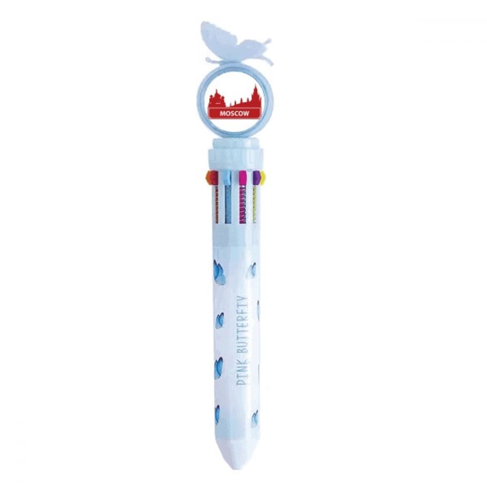 Stylo à bille rétractable multicolore Russie, papeterie créative et écriture fluide - 4
