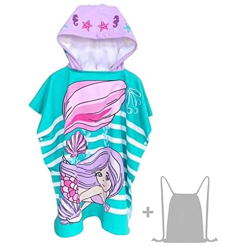 JORAKI Badetücher Badehandtuch Kinder, Mikrofaser Bademantel Badeponcho Strandtuch Kinder Ultra Weich und Saugfähig Handtuch Cover