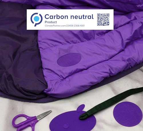 aZengear Repair Patches for Jackets, Tent, Shoe Toe, Air Mattress, Inflatables, PVC Gear - Waterproof, Self-Adhesive, Tear-Cold-Heat-Resistant, Down Puffer Coat (11 Pcs, Purple)
