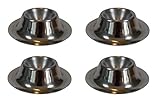Passe au lave-vaisselle Lot de 4 coquetiers en acier inoxydable pour oeufs Tasse neuf