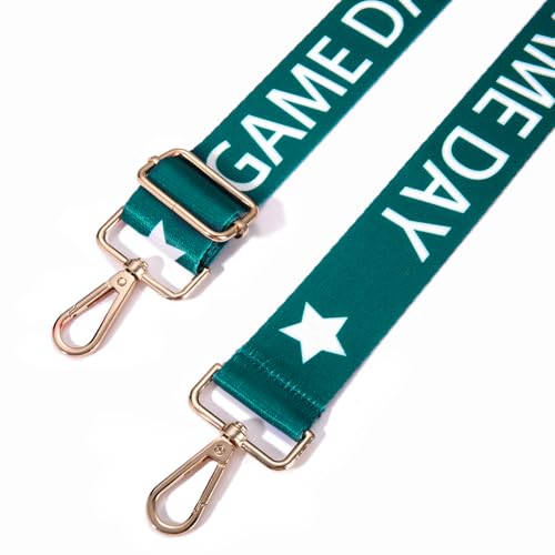 Image of Game Day Purse Strap Replacement Crossbody Wide Shoulder Strap Star Football Strap for Stadium Approved Clear Bag