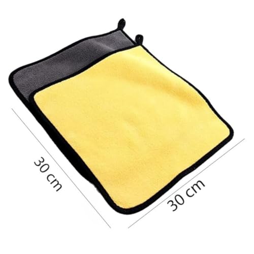 Image of Premium Microfiber Towels, Ultra-Absorbent for Car Detailing, Home, Kitchen & Sport, Cloth with Hanging Loop, Without Residual Lint, Scratches or Water Spots (30 * 30cm, Pack of 2)
