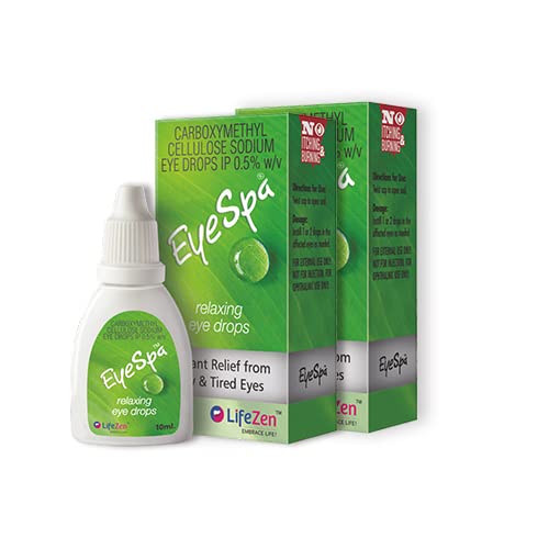 Lifezen Eyespa Eye Drops 10Ml(Pack Of 2)| Fresh Carboxymethylcellulose Eye Drop | Eye Drops For Regular Use - Eye Care Products For Clear, Relaxed Eyes