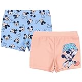2X Blau-aprikosenfarbene Badehose für Baby Mickey Maus Disney 3-6 Monate