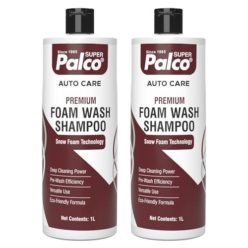 Image of PALCO Premium Foam Wash Car Shampoo 1L, pH Neutral Shampoo (Pack-2)