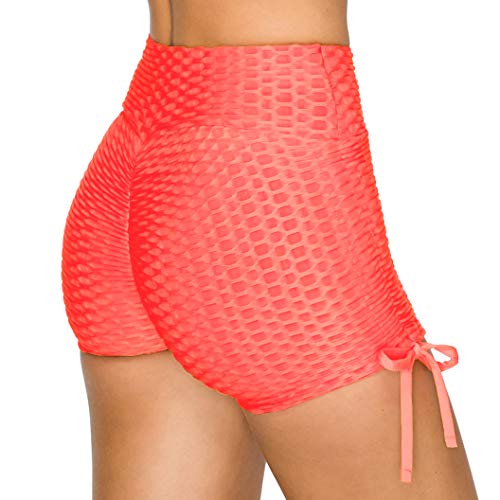 Image of ALWAYS Women's Honeycomb Compression Shorts - High Waist Slimming Butt Lift Textured Workout Shorts