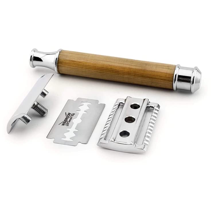 Jag Rasierer für Damen und Herren nachhaltiger Nassrasierer mit Bambusgriff zweischneidiger Rasierer mit elegantem Etui - Image 4