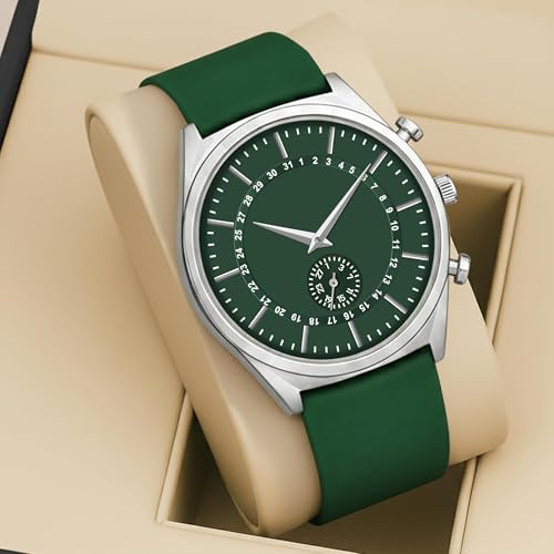 Image of styledose Men's Watch Analog Quartz with Chronograph & Silicone Strap -Casual & Formal Wrist Watch for Men
