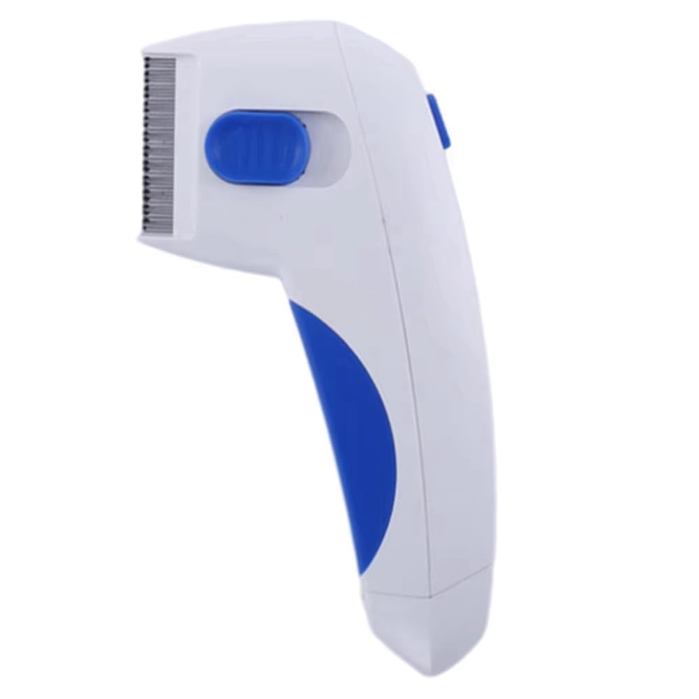 Peigne électrique anti-puces pour animal domestique - Anti-puces et tiques - Tue les puces - Fournitures pour animaux domestiques - Pour enlever les pellicules/taches de poils