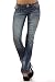 VIRGIN ONLY Women's Slim Bootcut Jeans (Blue, Size 9)