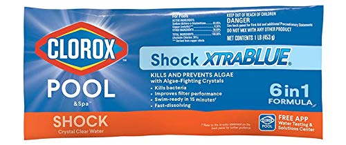 Clorox Pool Spa 33506CLX Pool Shock XtraBlue 6 1 lb Bags 6 Pack Clorox Pool Spa 33506CLX Pool Shock XtraBlue 6 1 lb Bags 6 Pack