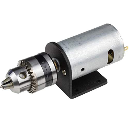 EsportsMJJ 5V-12V Drehmaschine 555 Motor Mit Mikrobohrfutter Und Montagehalterung