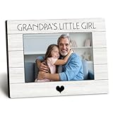 DUXMNAMG Grandpa 4x6 Picture Frame, Grandpa Photo Frame, Granddaughter Picture Frame, Gifts for Grandpa from Granddaughter Grandkids, Grandpa’s Little Girl Picture Photo Frames for Desk Shelf Decor