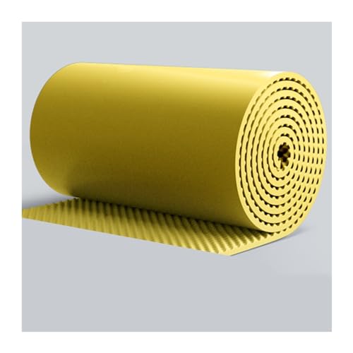 Paneles de espuma acústica autoadhesiva para aislamiento de sonido, tratamientos acústicos para estudio de grabación, algodón absorbente de sonido, acolchado a prueba de ruido para oficina en casa, escuela (Amarillo 1x3M) miniatura 1