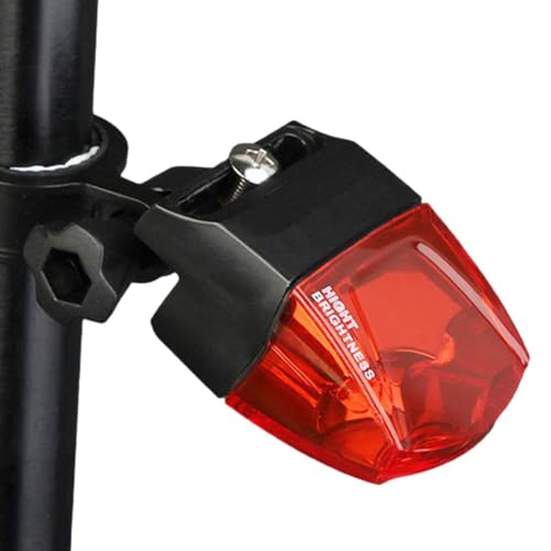 Humanitypd Luz de Bicicleta, Luz Trasera Inducción Lámpara de Advertencia de Bicicleta Luz Trasera de Generación de Potencia Magnética Luz de Advertencia Magnética Autoalimentado
